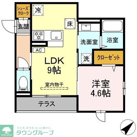 シンシアタワーの物件間取画像